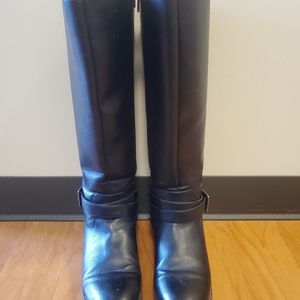 Tall, black boots, size 8.5